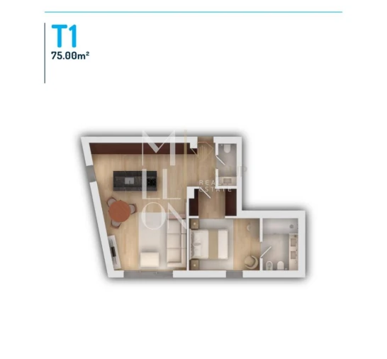 Apartamento T1 para Venda em Vila do Conde Foto 17