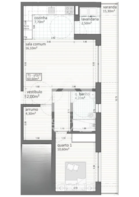 Apartamento T1 para Venda em Ermesinde
