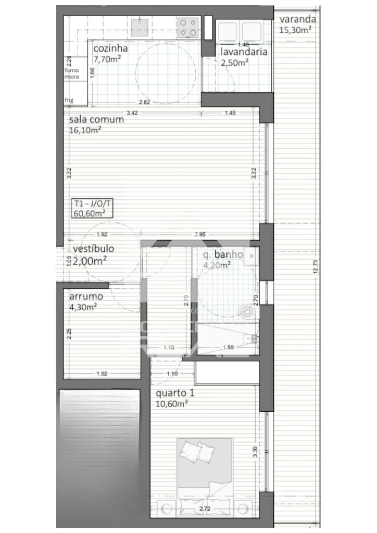 Apartamento T1 para Venda em Ermesinde Foto 21