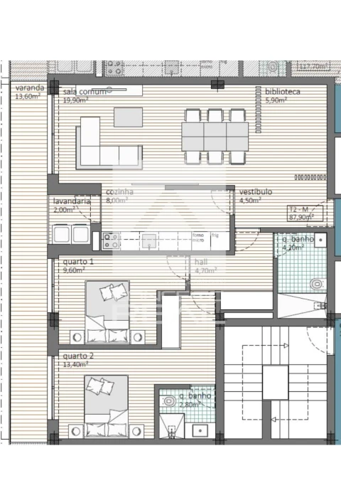 Apartamento T2 para Venda em Ermesinde