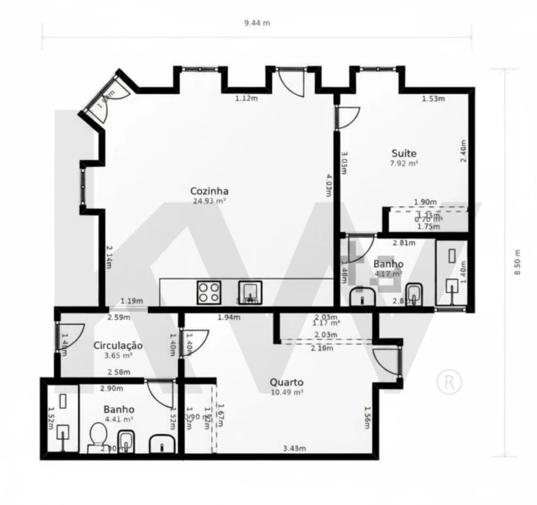 Apartamento T2 para Venda em Subportela, Deocriste e Portela Susã Foto 40