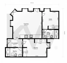 Apartamento T2 para Venda em Subportela, Deocriste e Portela Susã