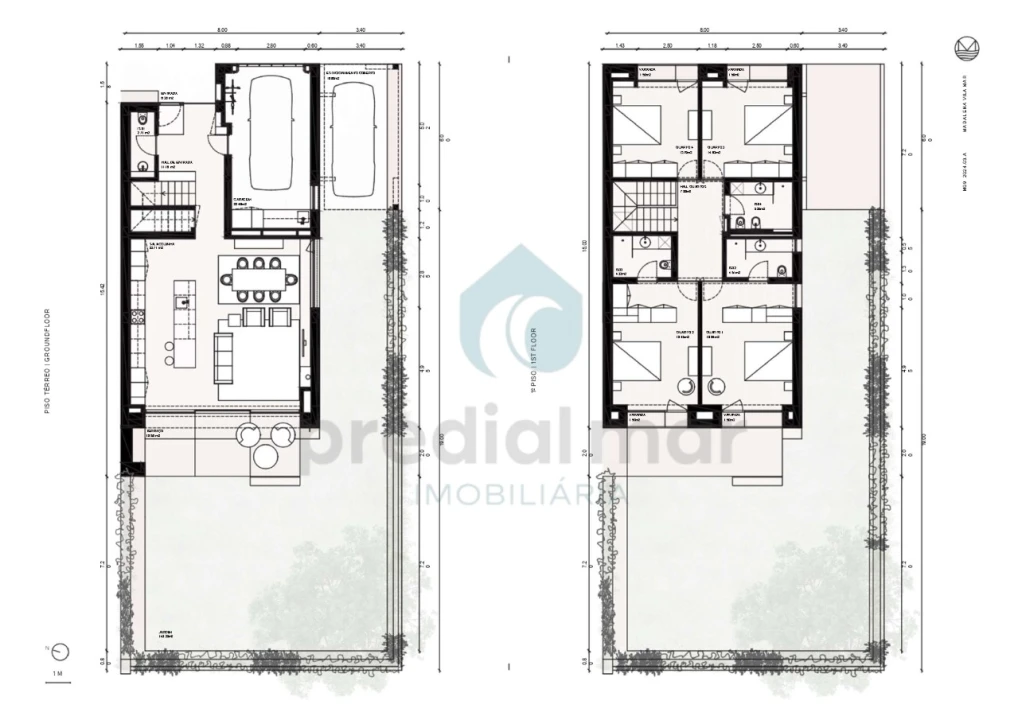 Moradia T4 para Venda em Madalena Planta 2