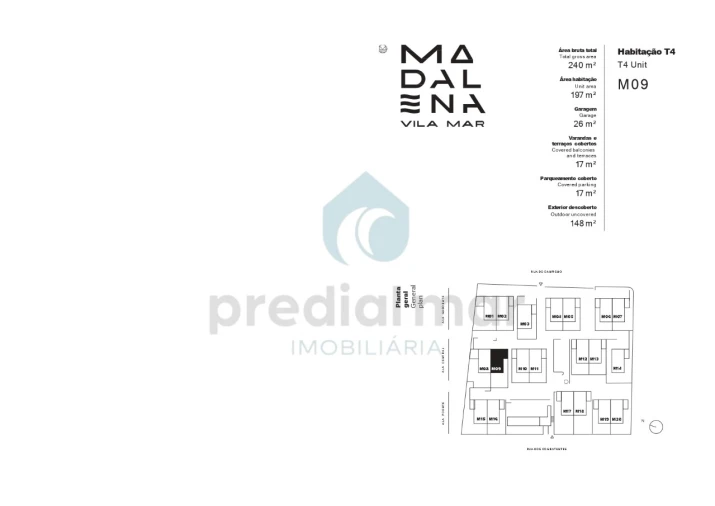 Moradia T4 para Venda em Madalena Planta 1
