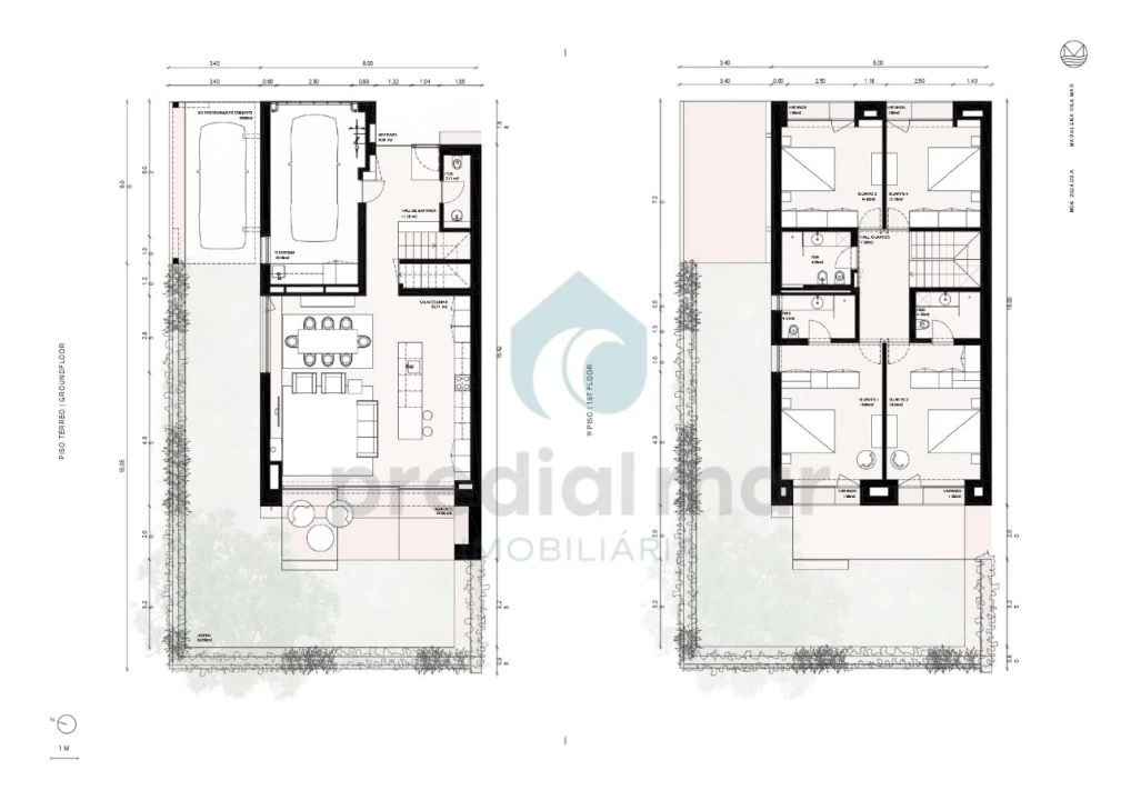 Moradia T4 para Venda em Madalena Planta 2
