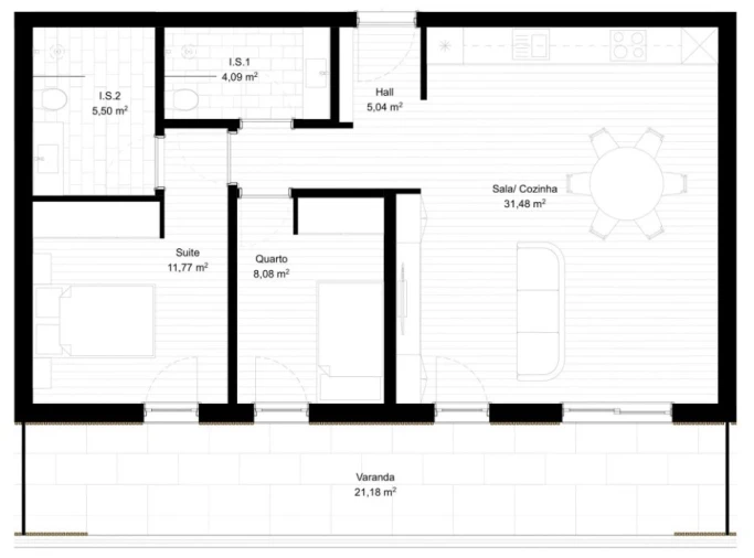 Apartamento T2 para Venda em Portimão Foto 13