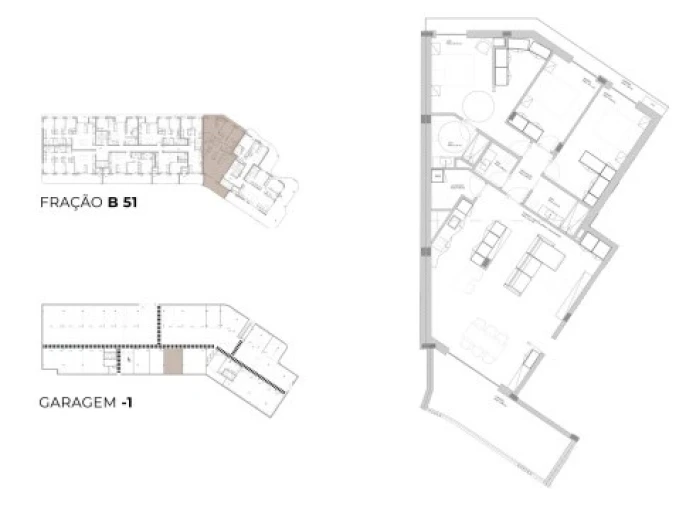 Apartamento T3 para Venda em Oliveira do Douro Planta 1