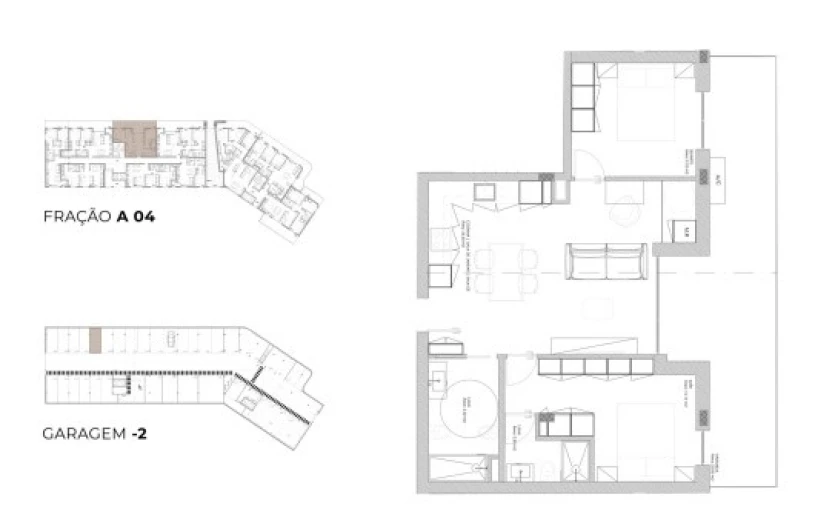 Apartamento T2 para Venda em Oliveira do Douro Planta 1