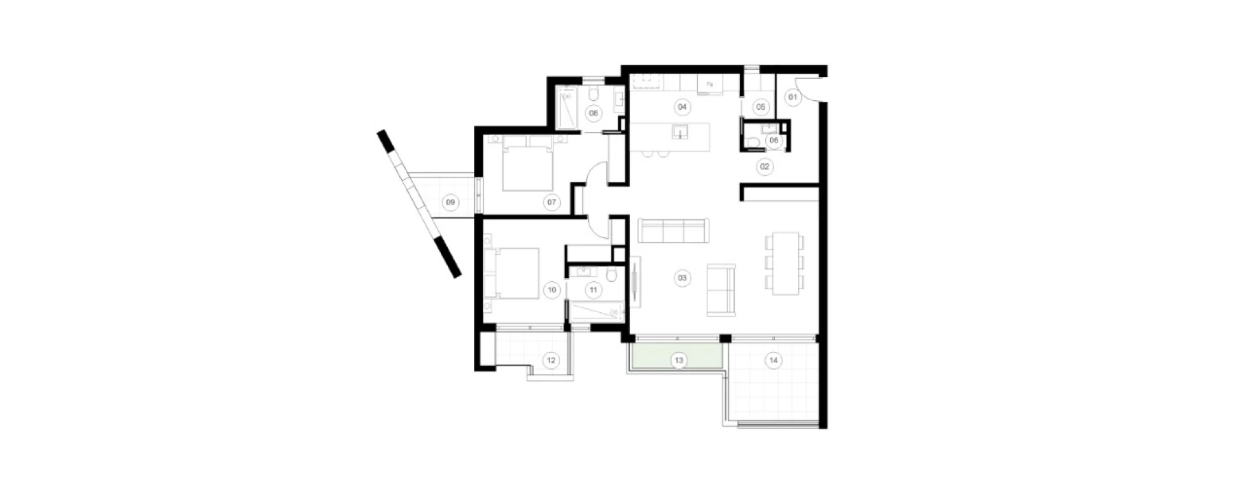 Apartamento T2 para Venda em Luz Foto 5