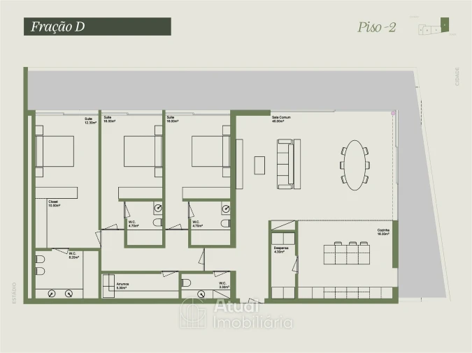 Apartamento T3 para Venda em Caldas de Vizela (São Miguel e São João) Foto 27