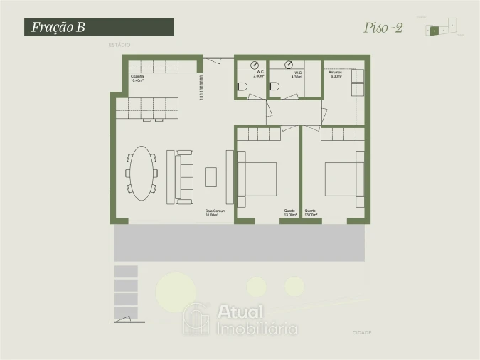 Apartamento T2 para Venda em Caldas de Vizela (São Miguel e São João) Foto 27