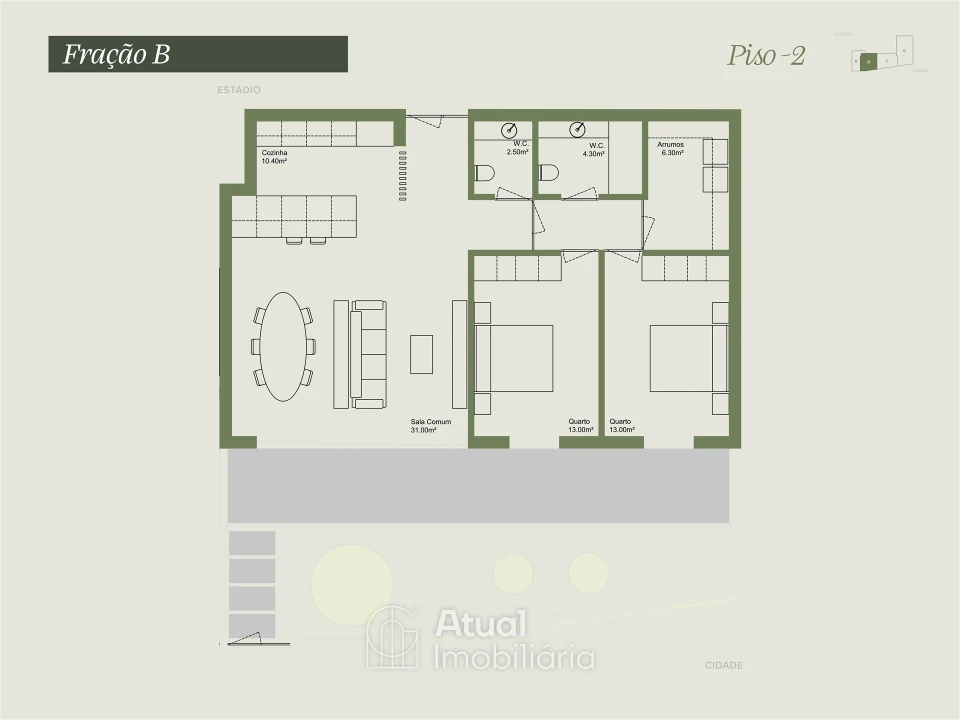 Apartamento T2 para Venda em Caldas de Vizela (São Miguel e São João) Foto 27