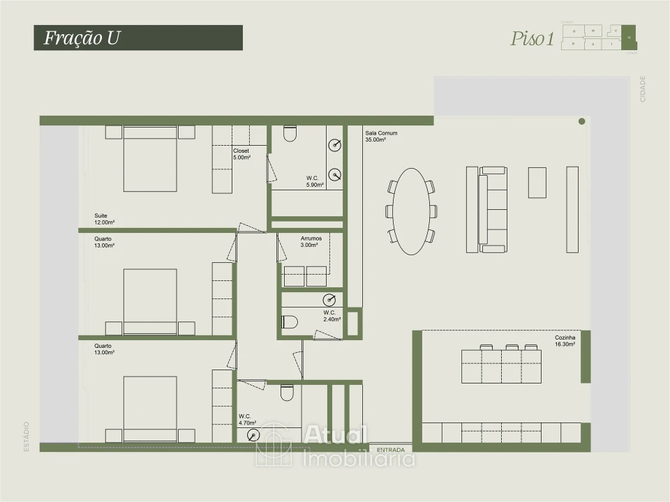 Apartamento T3 para Venda em Caldas de Vizela (São Miguel e São João) Foto 27
