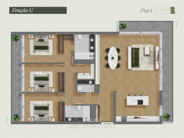 Apartamento T3 para Venda em Caldas de Vizela (São Miguel e São João)