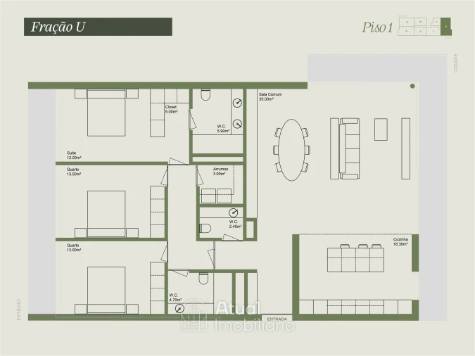 Apartamento T3 para Venda em Caldas de Vizela (São Miguel e São João) Foto 27