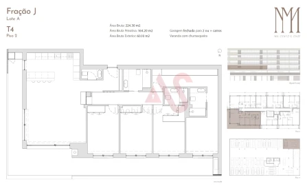Apartamento T4 para Venda em Costa