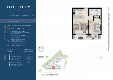 Apartamento T1 para Venda em Caniço