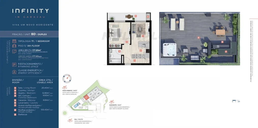 Apartamento T1 para Venda em Caniço Foto 27