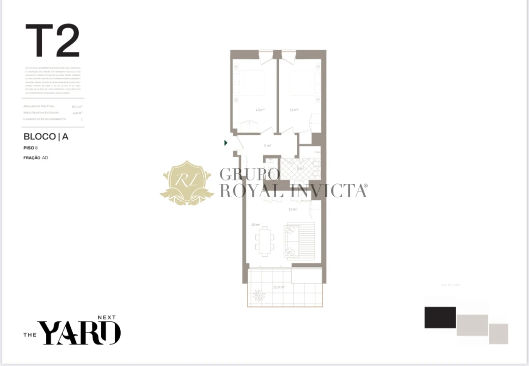 Apartamento T2 para Venda em Santa Marinha e São Pedro da Afurada Foto 15