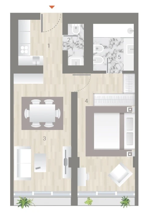 Apartamento T1 para Venda em Estrela