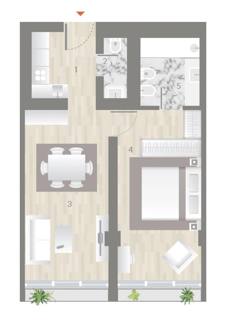 Apartamento T1 para Venda em Estrela Planta 1