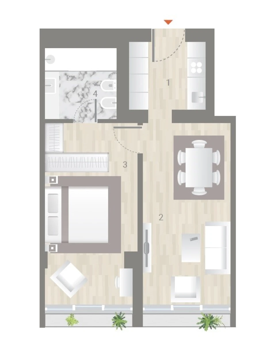 Apartamento T1 para Venda em Estrela Planta 1