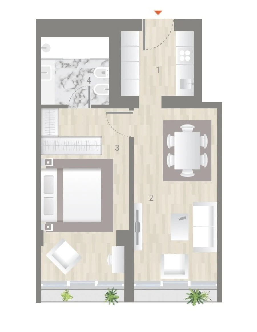 Apartamento T1 para Venda em Estrela Planta 1
