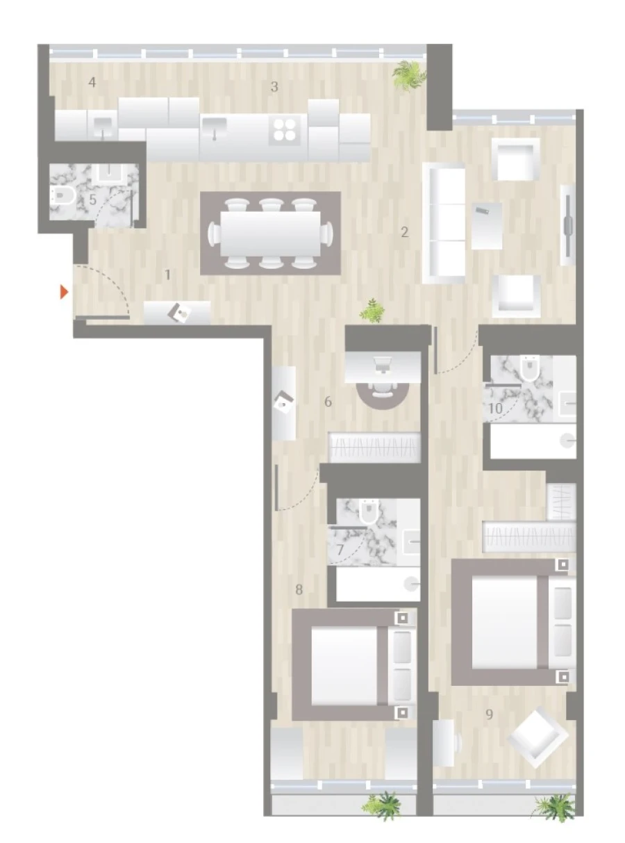 Apartamento T2 para Venda em Estrela Planta 1