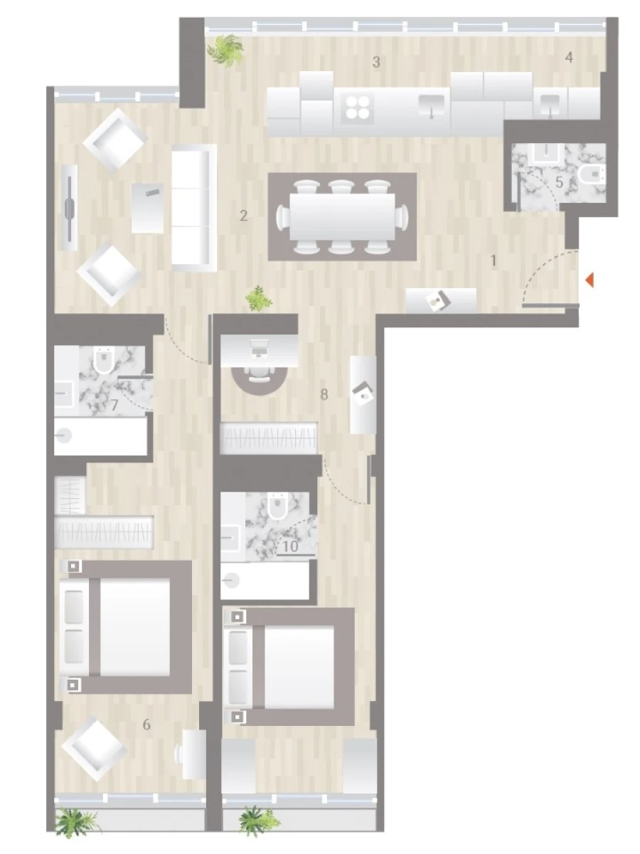 Apartamento T2 para Venda em Estrela Planta 1