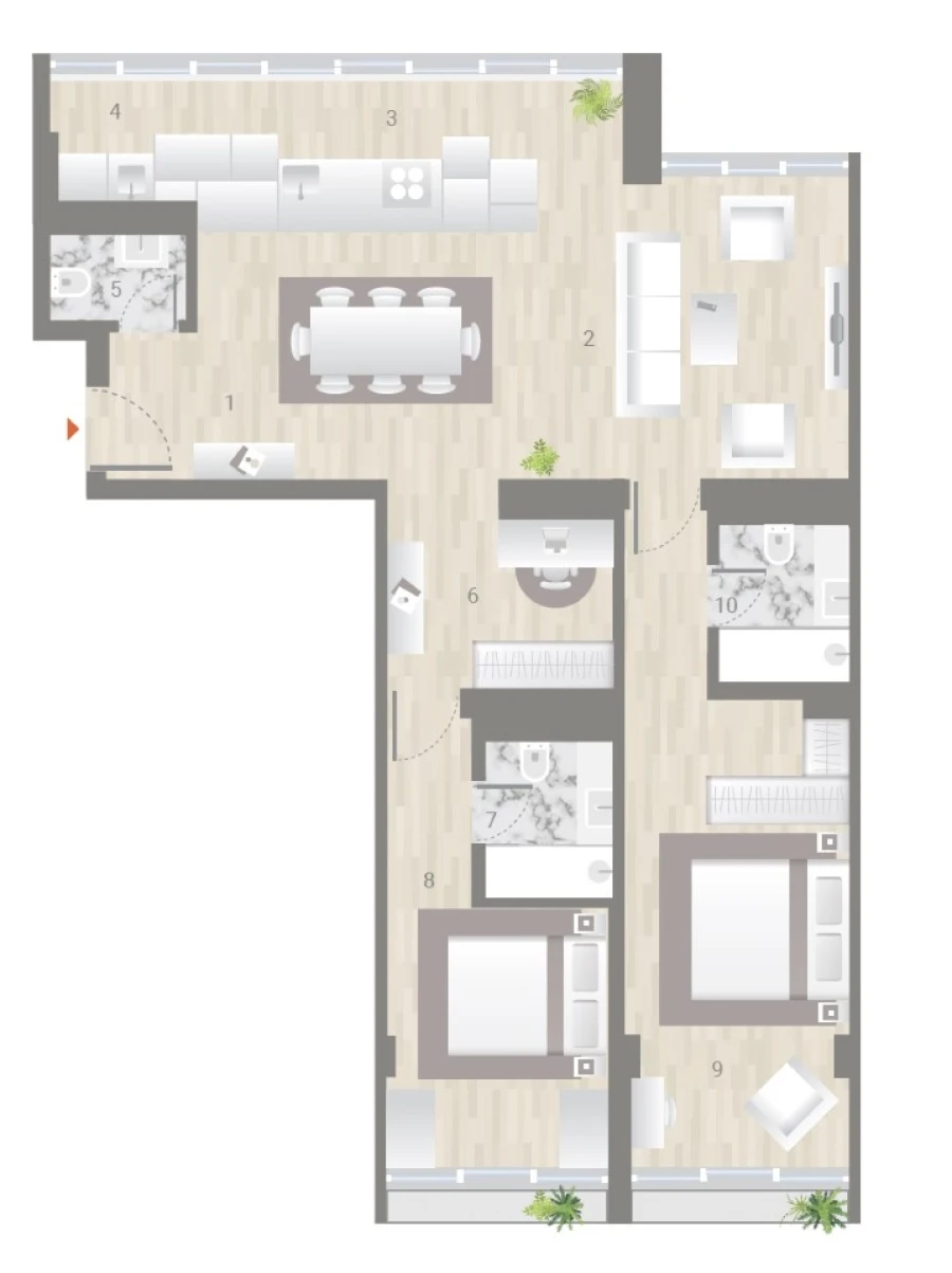 Apartamento T2 para Venda em Estrela Planta 1