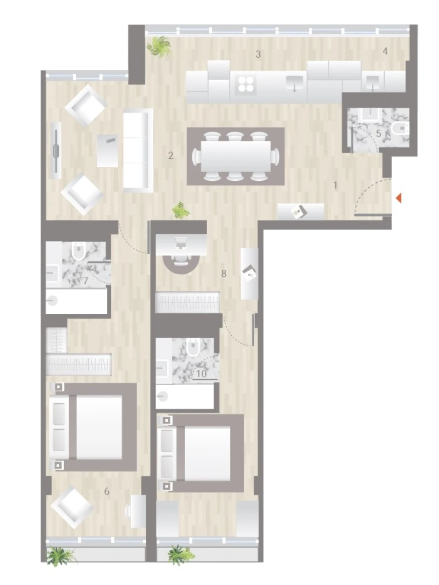 Apartamento T2 para Venda em Estrela Planta 1