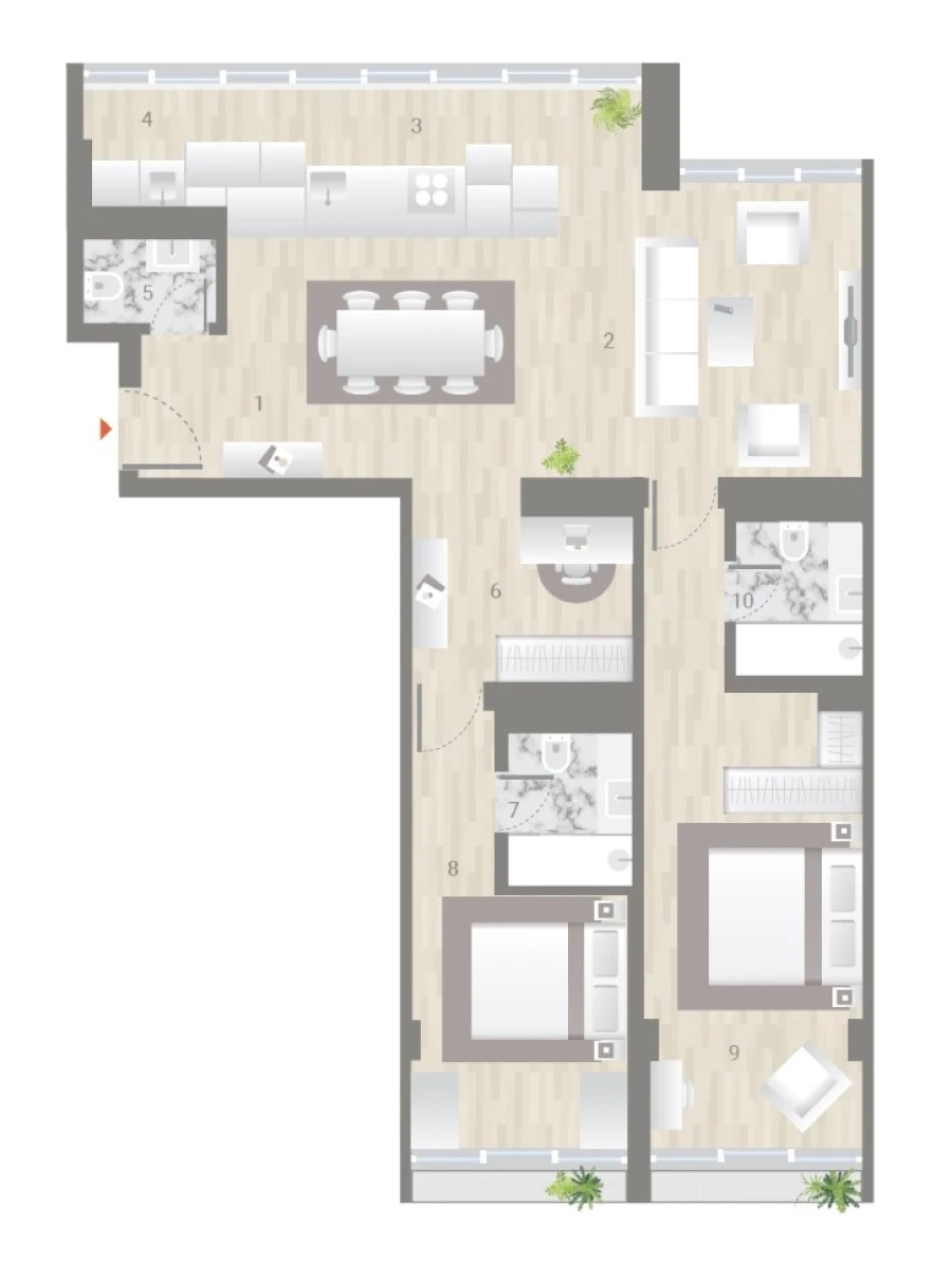 Apartamento T2 para Venda em Estrela Planta 1
