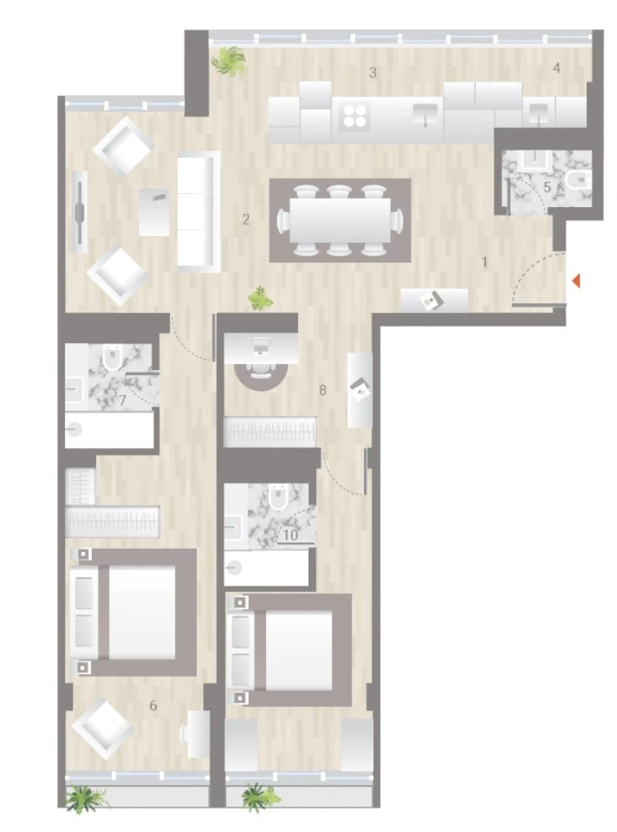 Apartamento T2 para Venda em Estrela Planta 1