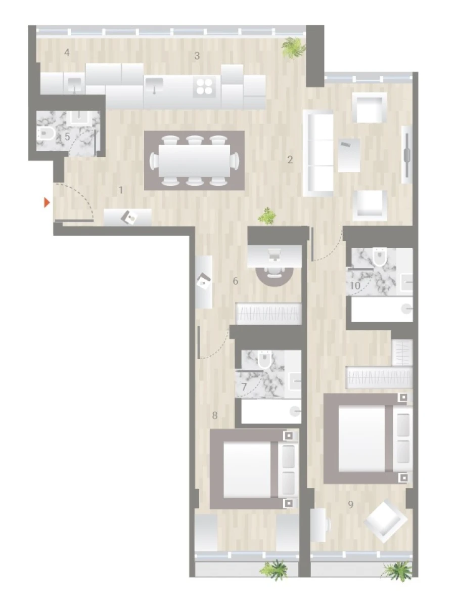 Apartamento T2 para Venda em Estrela Planta 1