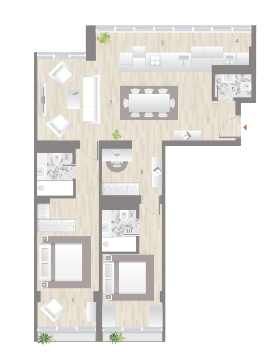 Apartamento T2 para Venda em Estrela Planta 1