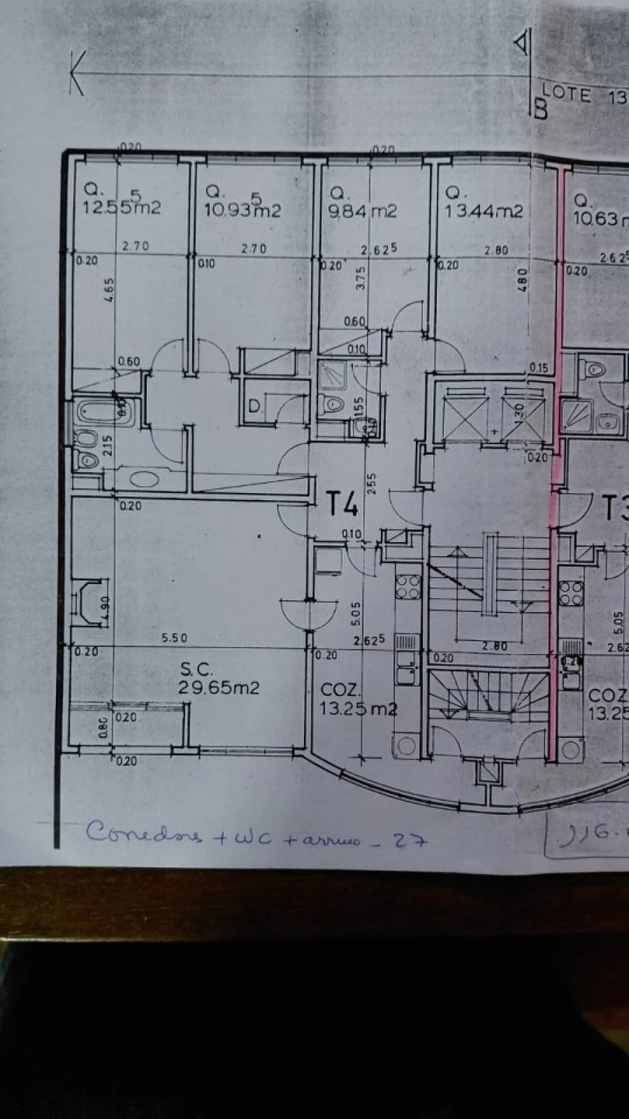 Apartamento T4 para Venda em Areeiro Planta 1