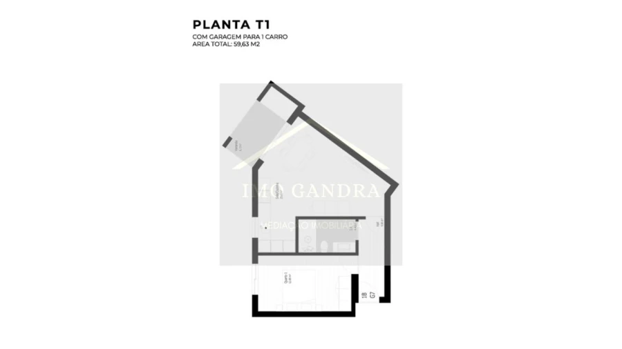 Apartamento T1 para Venda em Pedrouços Foto 14