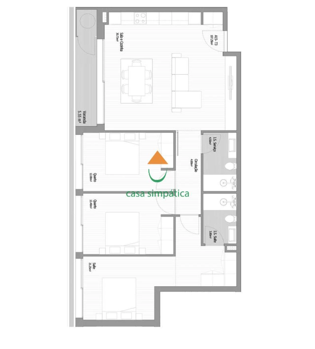 Apartamento T3 para Venda em Fânzeres e São Pedro da Cova Foto 15
