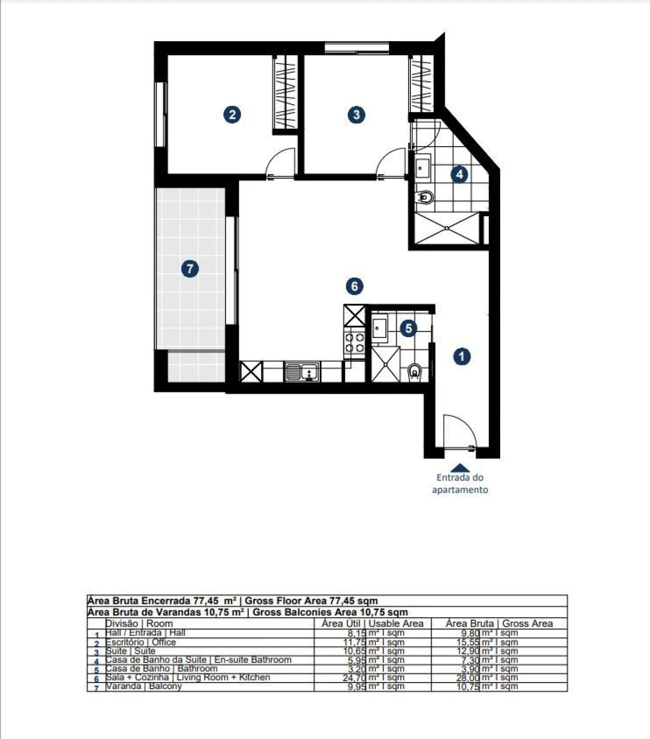 Apartamento T1 para Venda em Portimão Foto 19