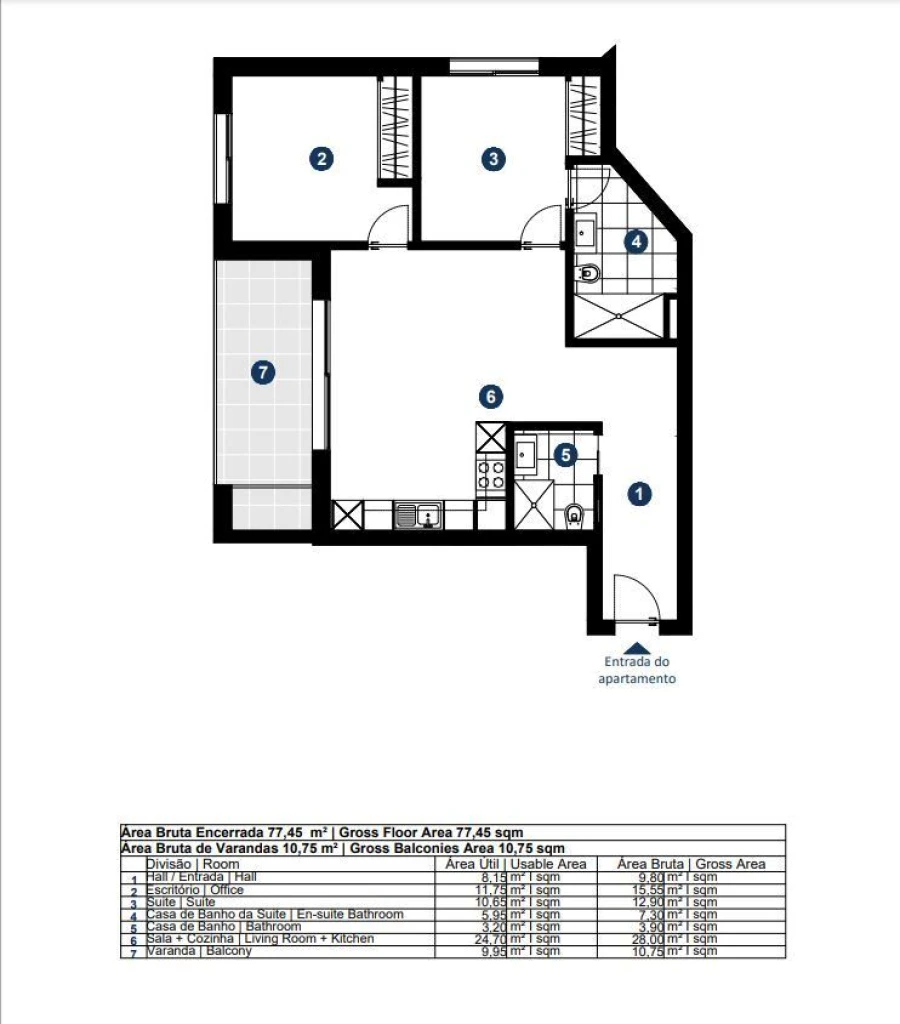 Apartamento T1 para Venda em Portimão Foto 19