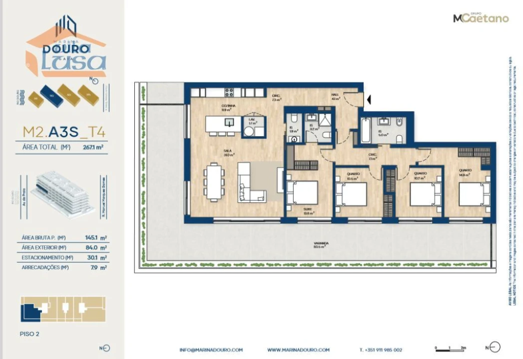 Apartamento T4 para Venda em Canidelo Foto 29