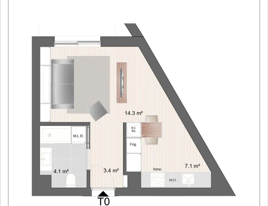 Apartamento T0 para Venda em Paranhos Foto 25