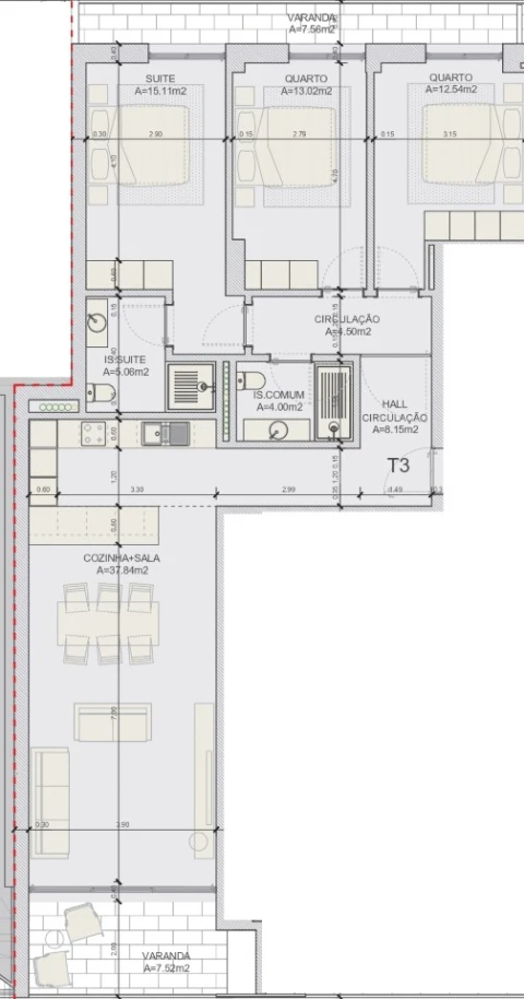 Apartamento T3 para Venda em Loures