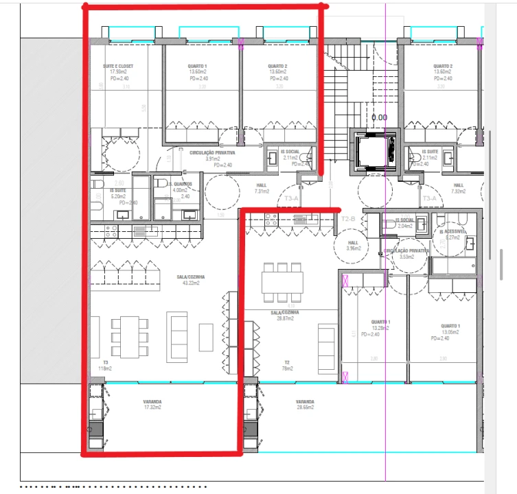 Apartamento T3 para Venda em Ribeirão Foto 14