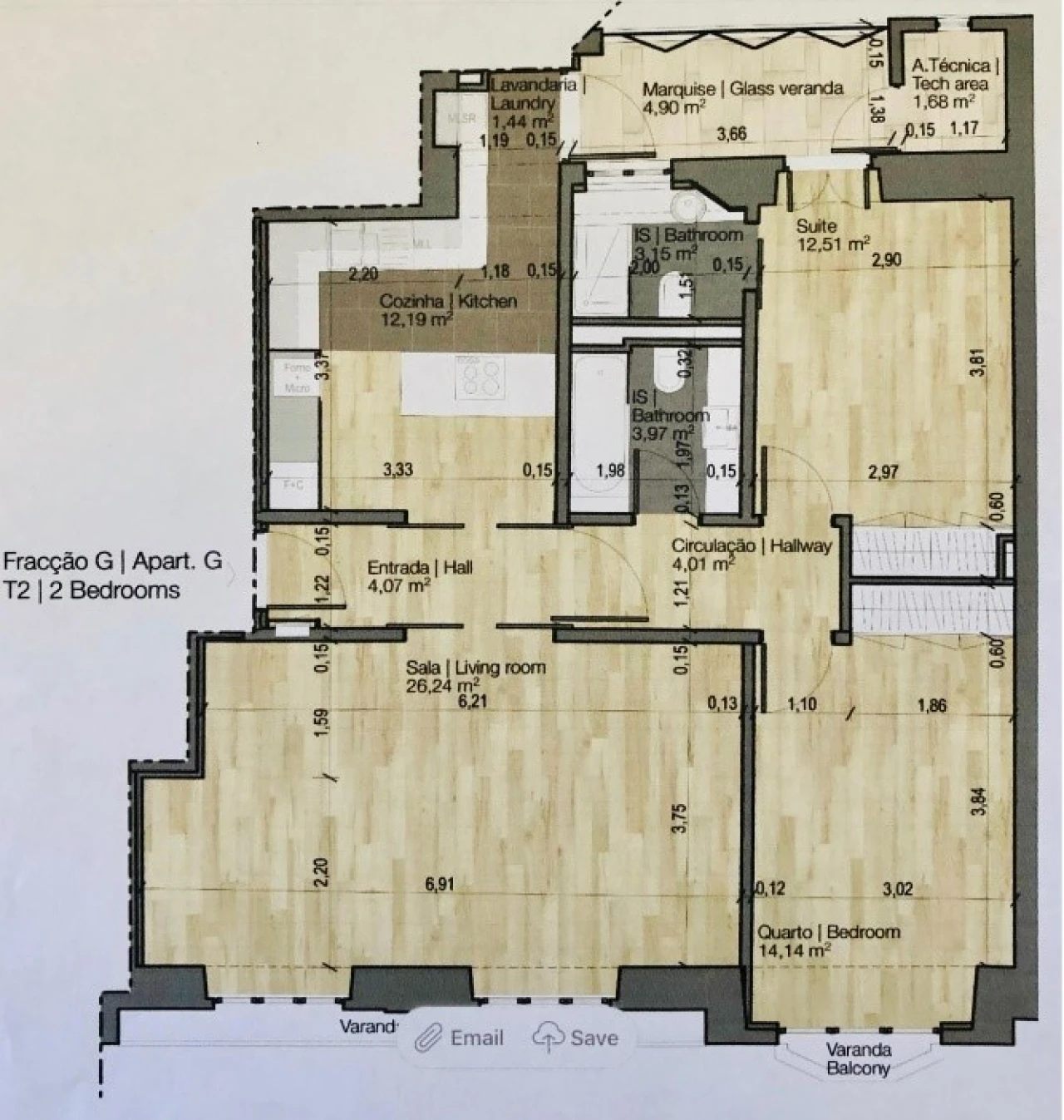 Apartamento T2 para Venda em Avenidas Novas Foto 33