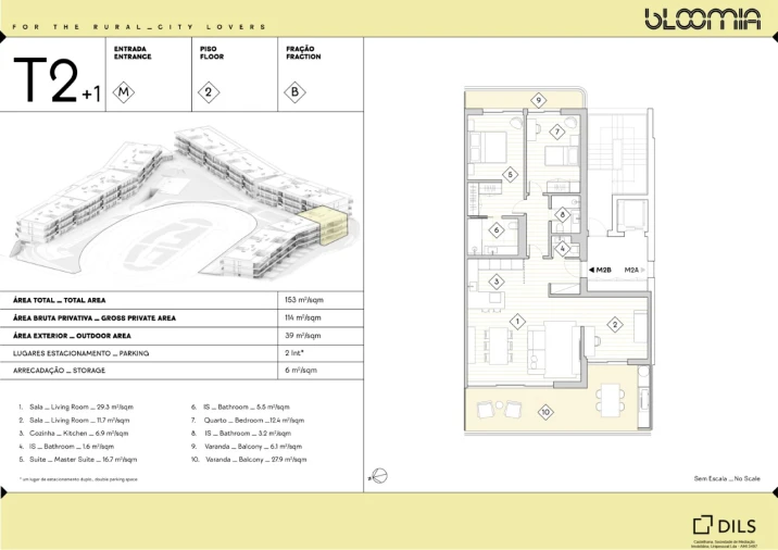 Apartamento T2 para Venda em Queluz e Belas Planta 1