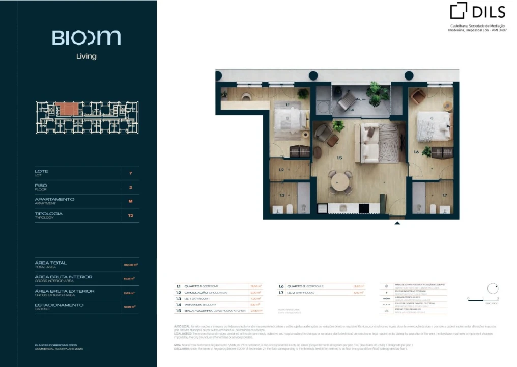 Apartamento T2 para Venda em Moreira Foto 21
