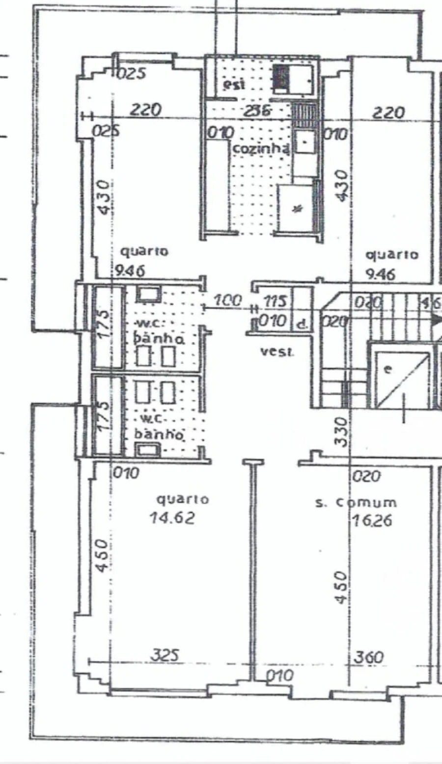 Apartamento T3 para Venda em Benfica Planta 1
