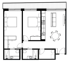 Apartamento T2 para Venda em São Felix da Marinha