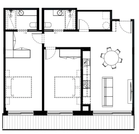 Apartamento T2 para Venda em São Felix da Marinha